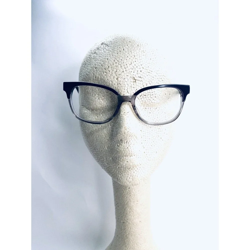 New Kate Spade Black Gray Clear Cat Eye Eyeglasses Carolanne 08A 51 17 140